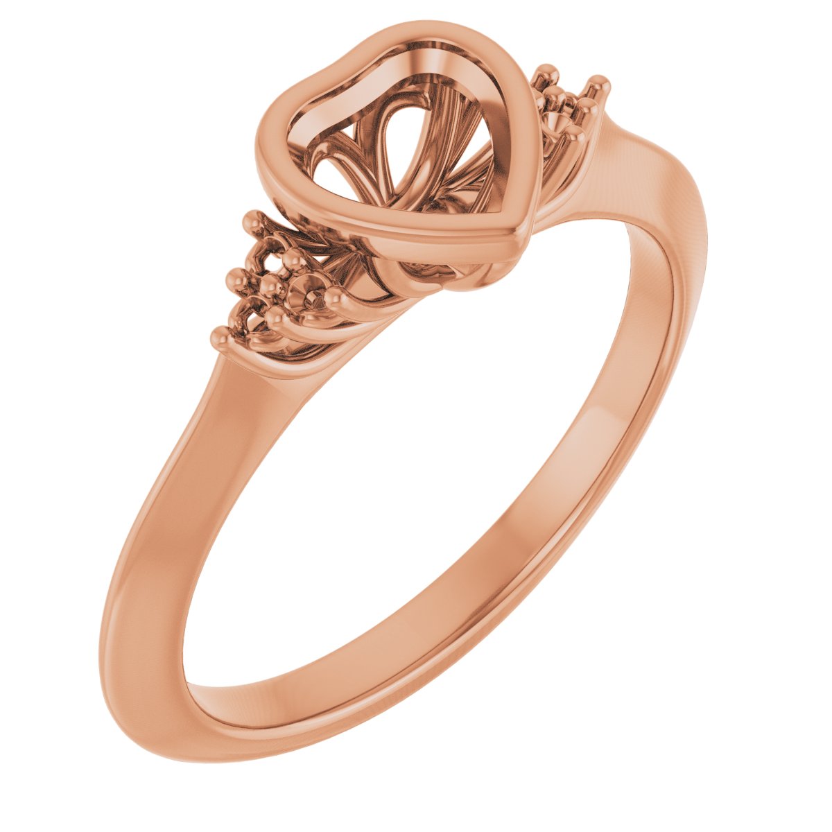 Bezel-Set Accented Engagement Ring
