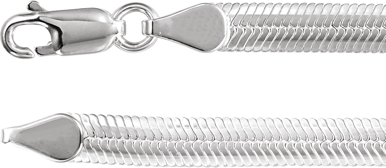 Sterling Silver 4.8 mm Oval Snake 20 Chain