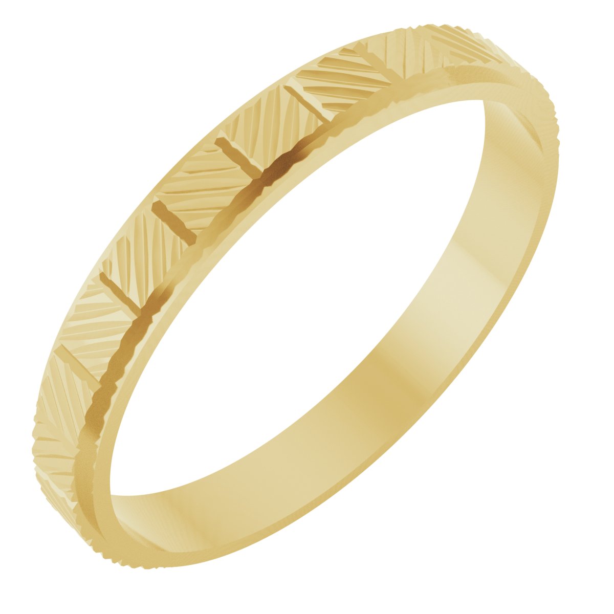 Chevron Grooved Flat Band