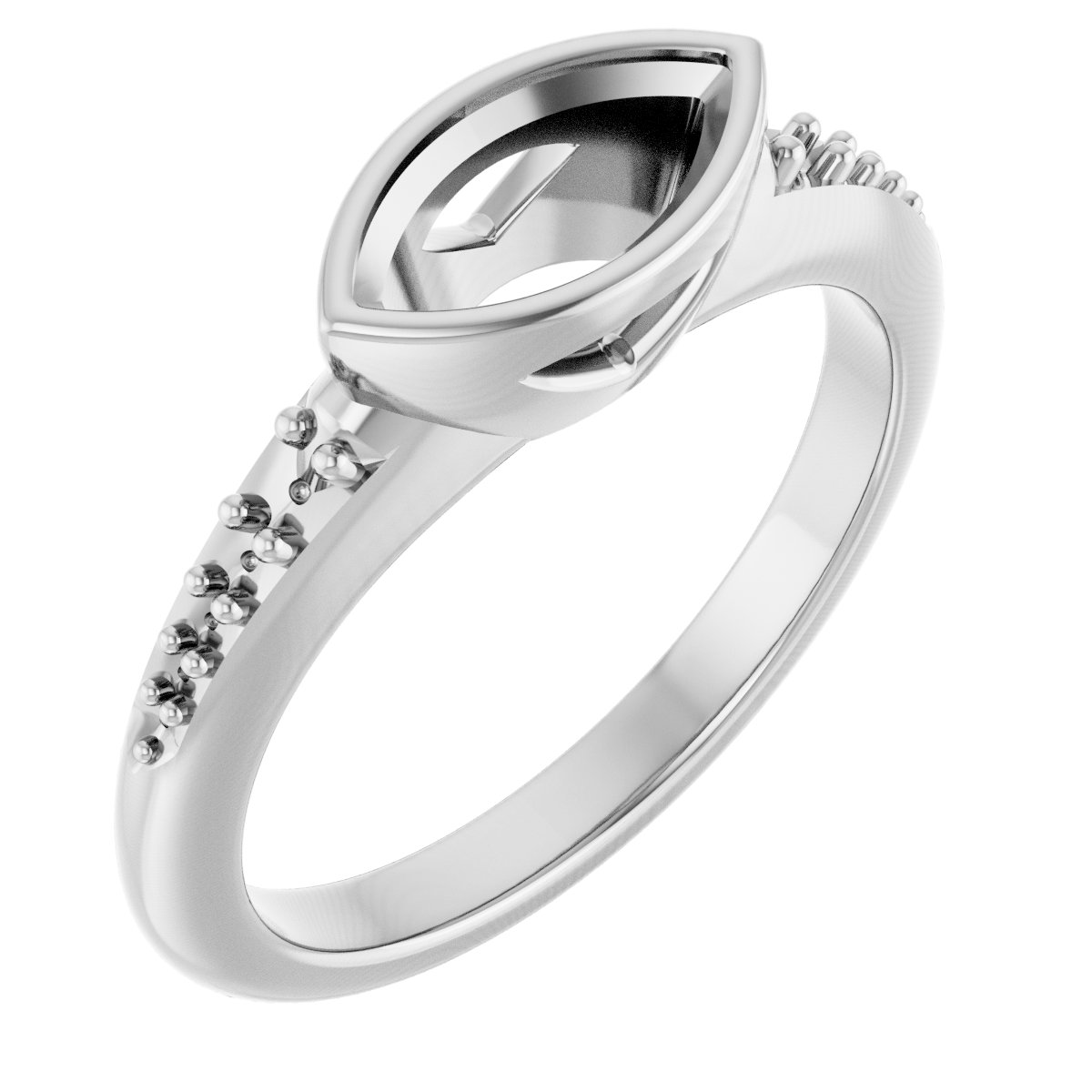 Bezel-Set Solitaire Engagement Ring