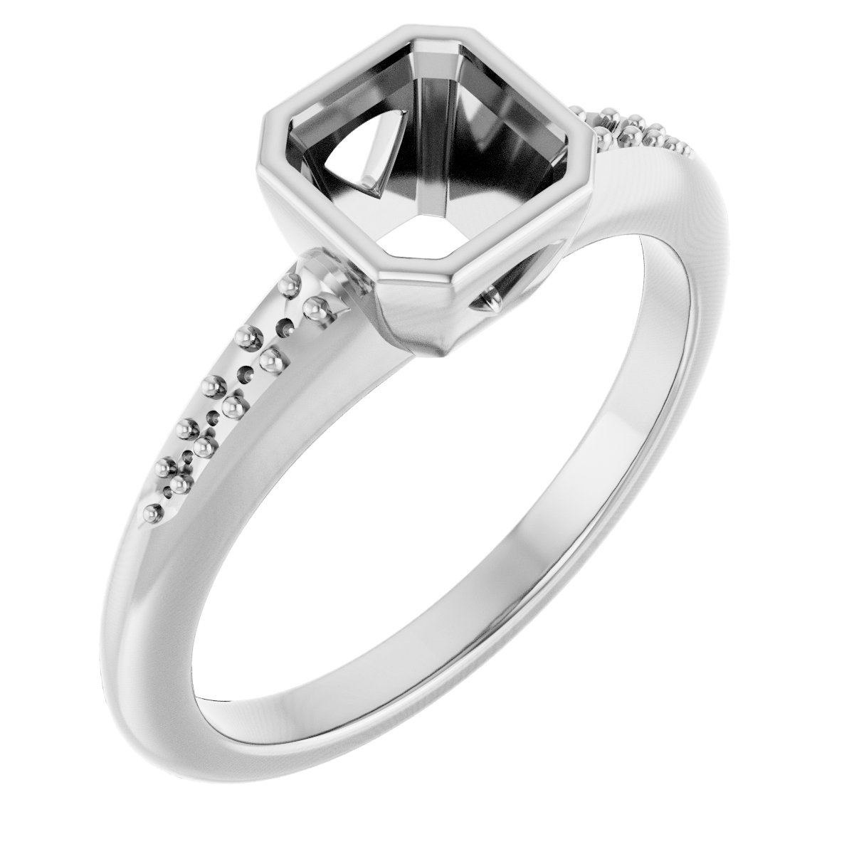 Bezel-Set Solitaire Engagement Ring
