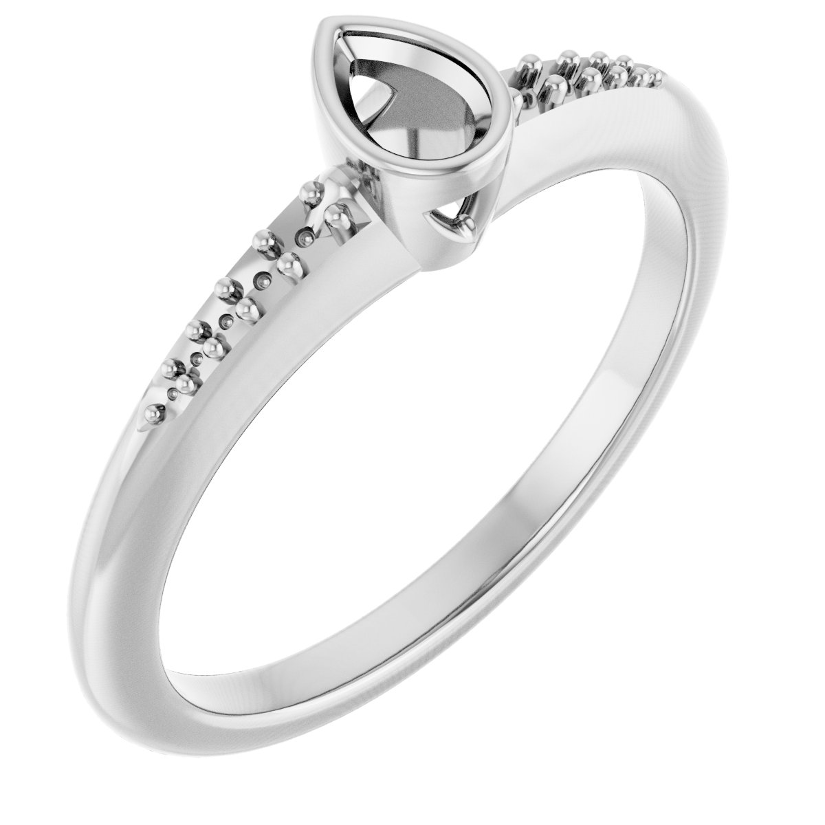 Bezel-Set Solitaire Engagement Ring