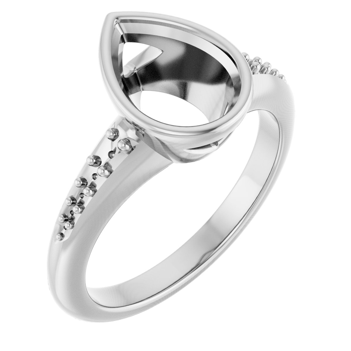 Bezel-Set Solitaire Engagement Ring