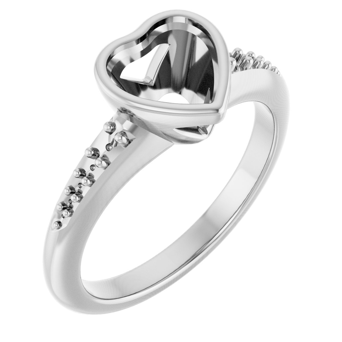 Bezel-Set Solitaire Engagement Ring
