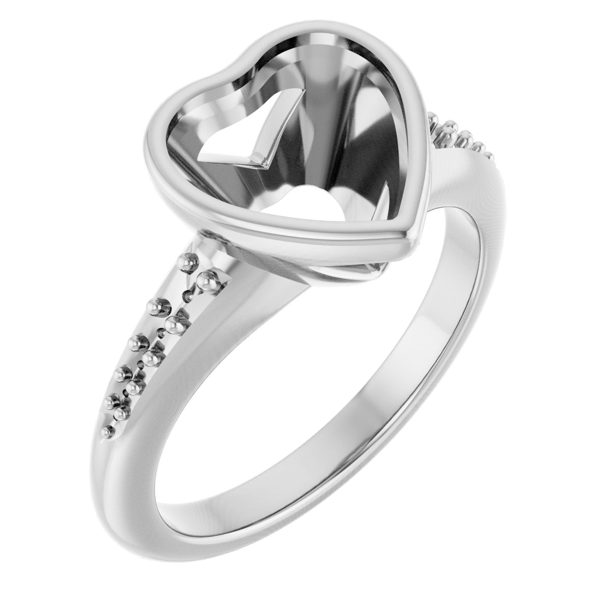 Bezel-Set Solitaire Engagement Ring