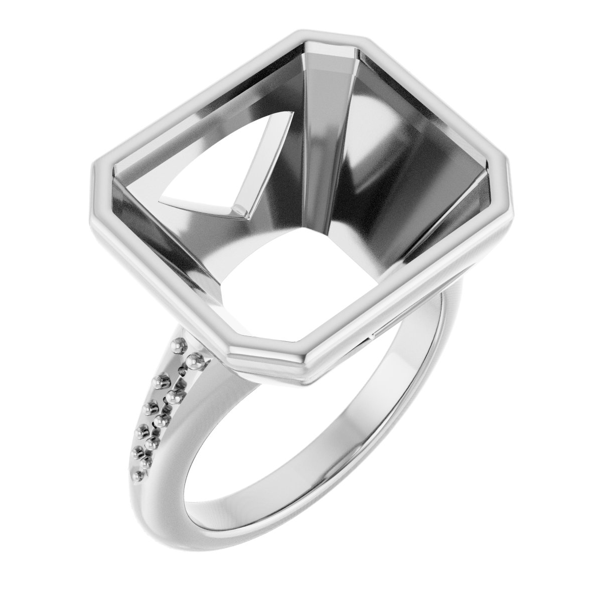Bezel-Set Solitaire Engagement Ring