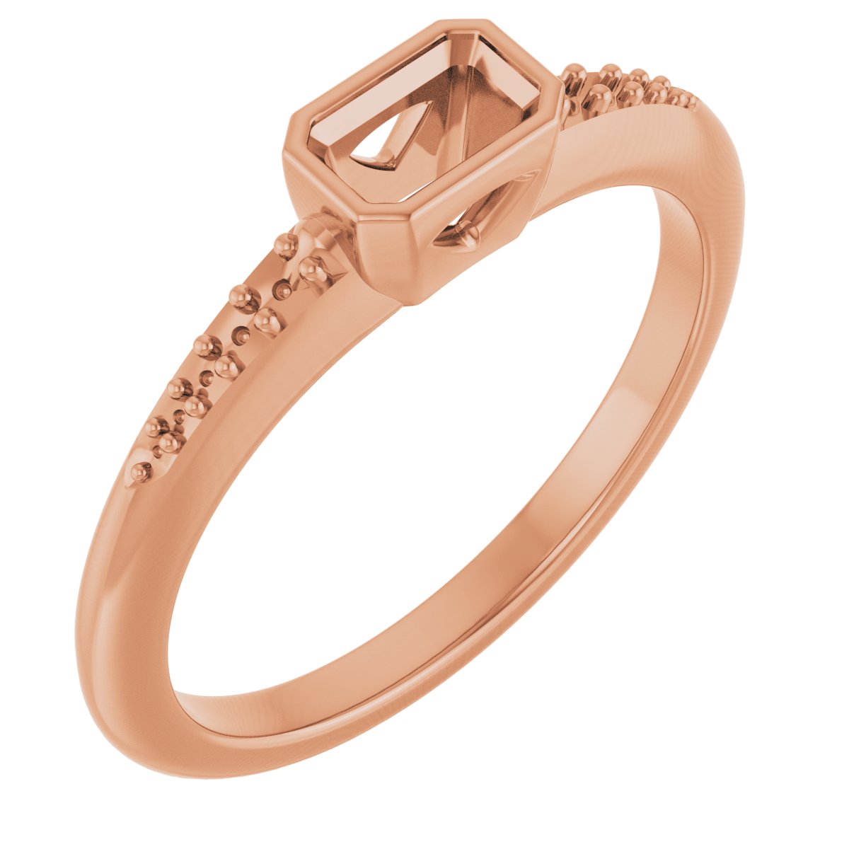 Bezel-Set Solitaire Engagement Ring
