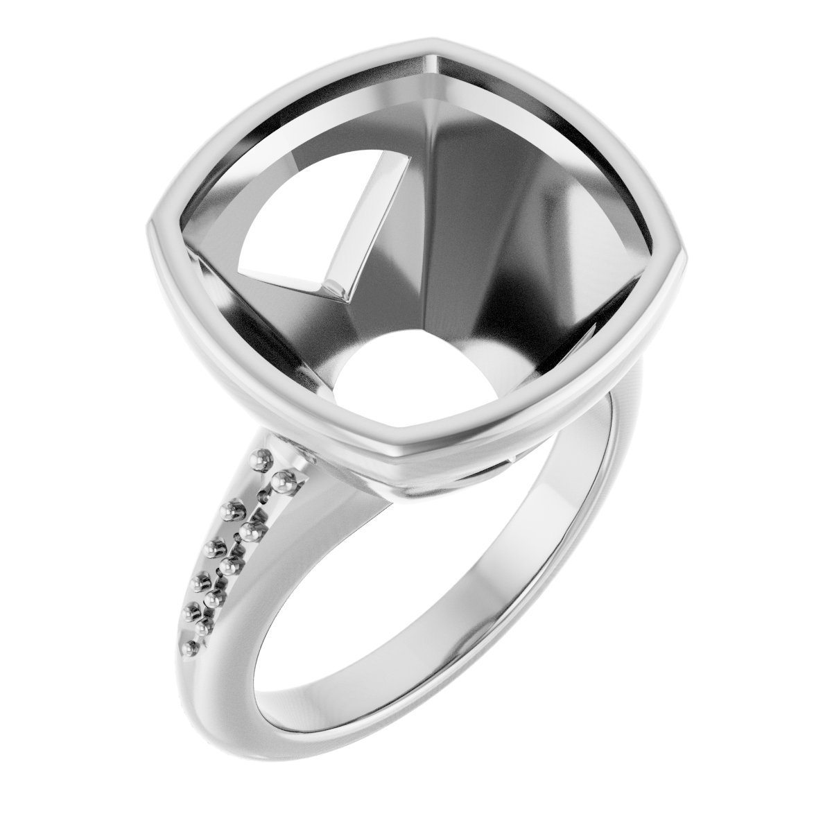 Bezel-Set Solitaire Engagement Ring