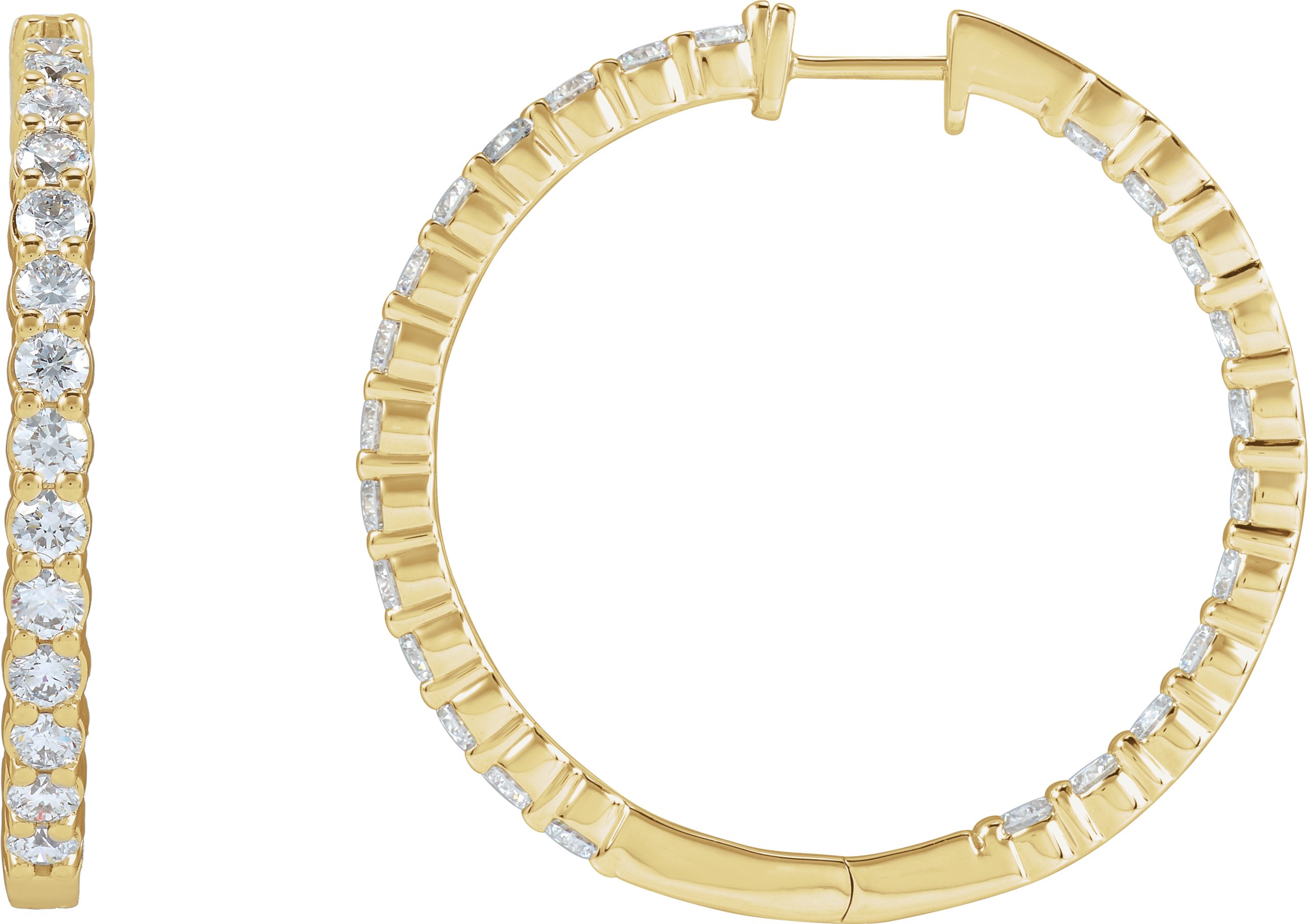 Inside-Outside Hoop Earrings