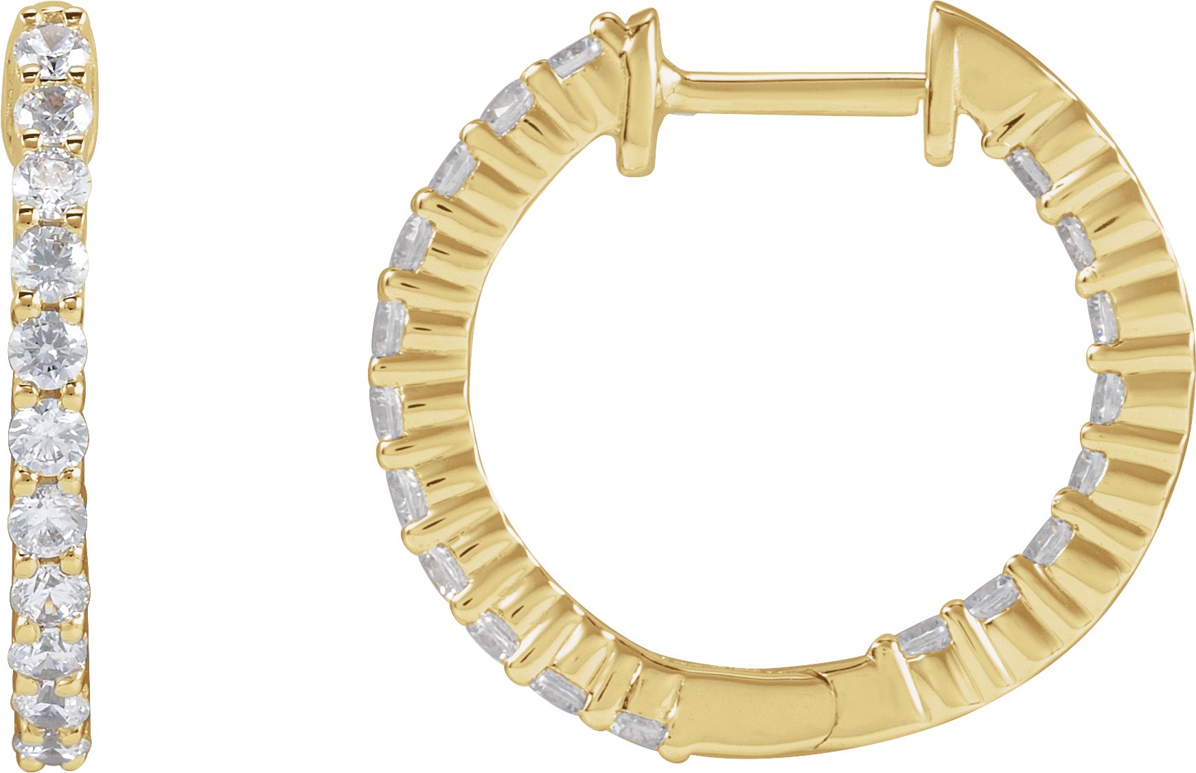 Inside-Outside Hoop Earrings