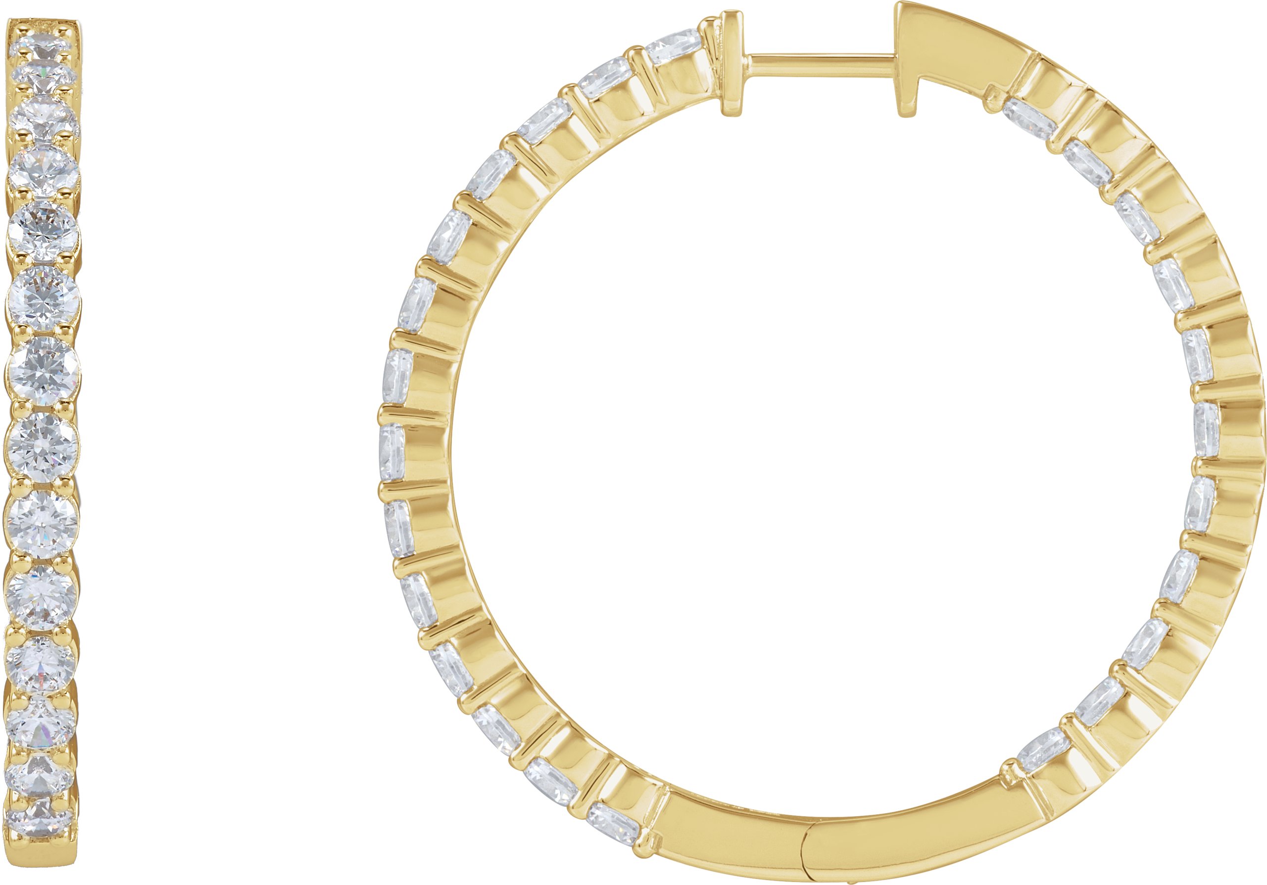 Inside-Outside Hoop Earrings
