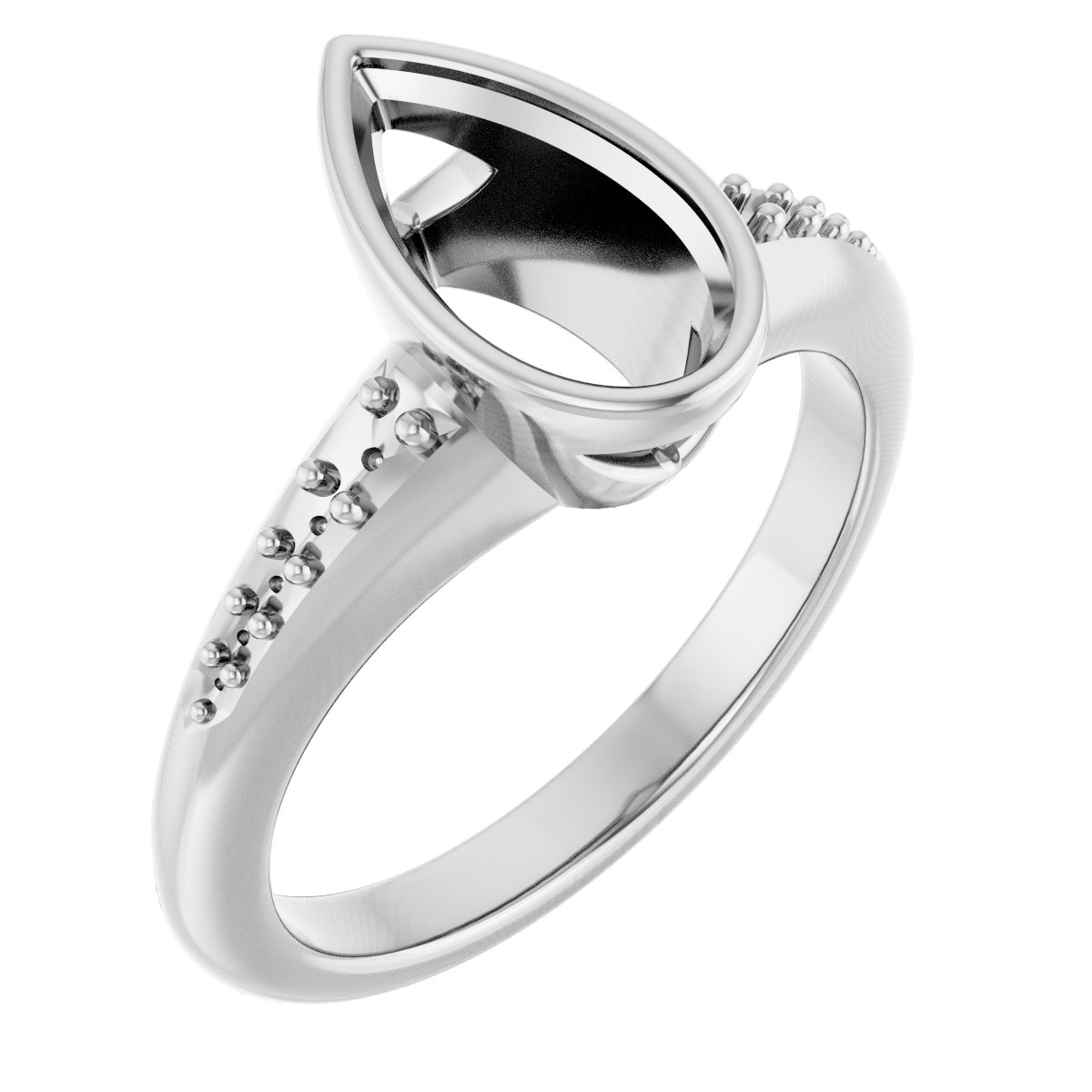 Bezel-Set Solitaire Engagement Ring