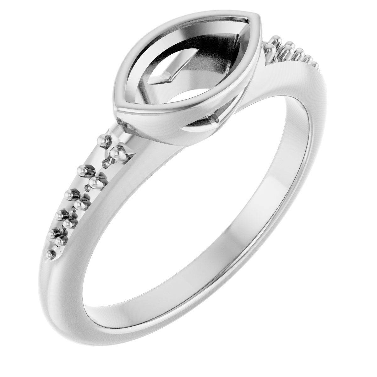 Bezel-Set Solitaire Engagement Ring