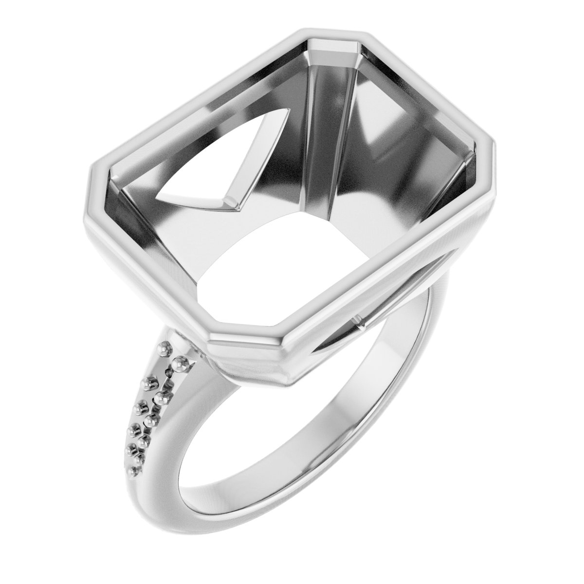 Bezel-Set Solitaire Engagement Ring