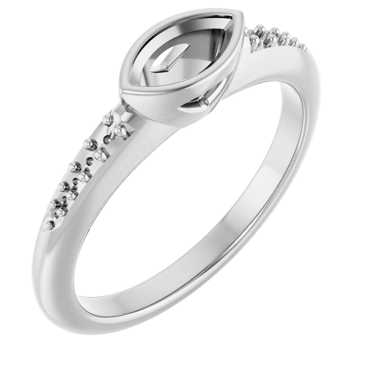 Bezel-Set Solitaire Engagement Ring