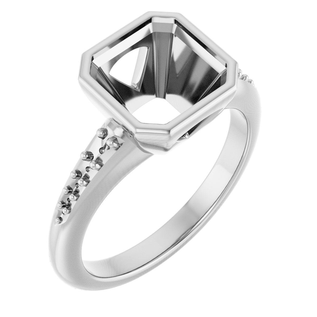 Bezel-Set Solitaire Engagement Ring