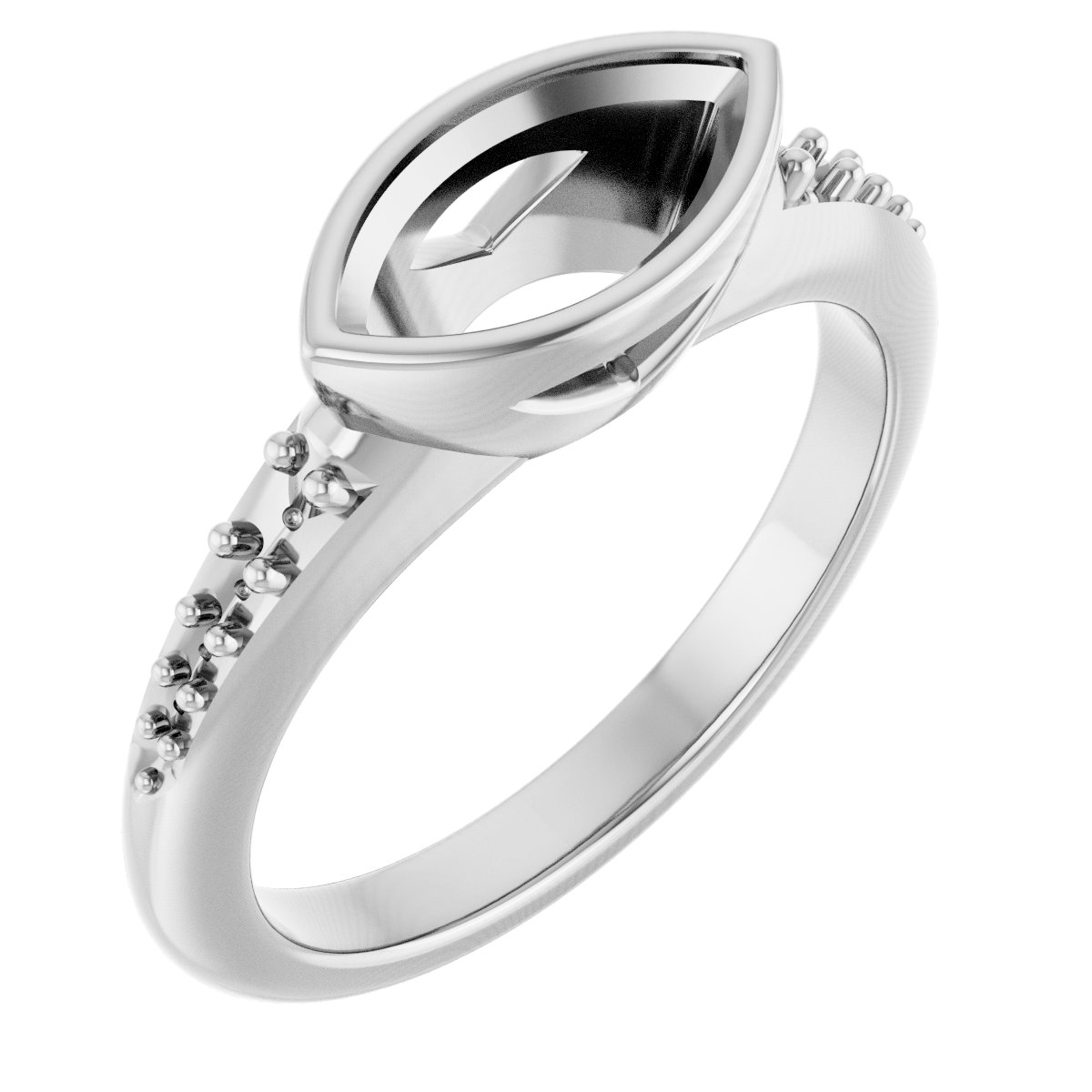 Bezel-Set Solitaire Engagement Ring
