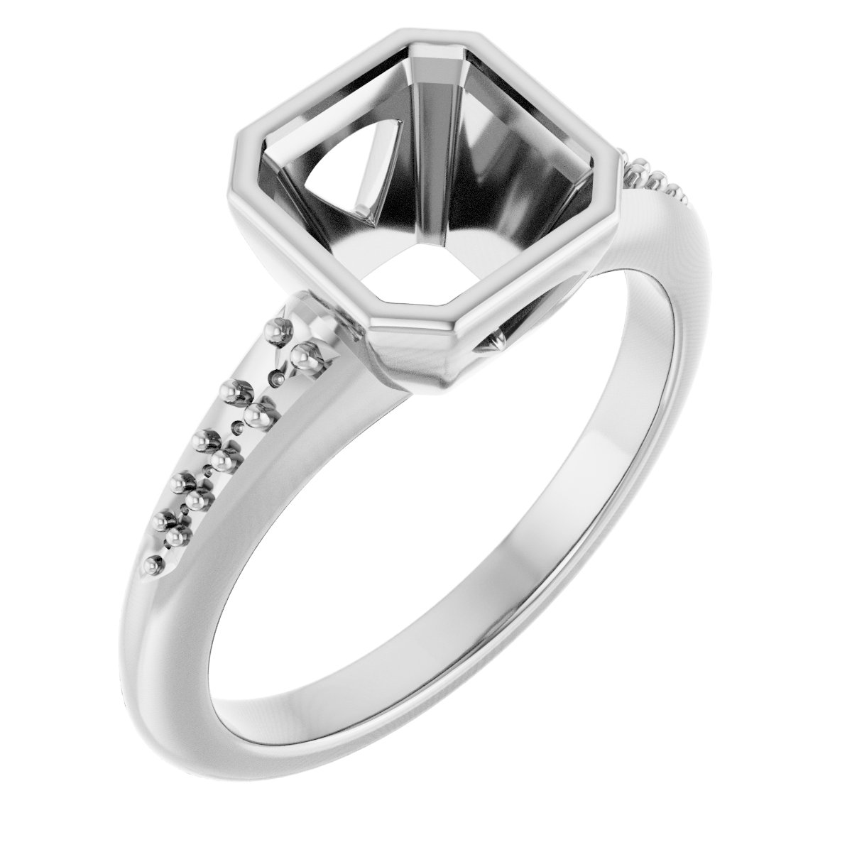 Bezel-Set Solitaire Engagement Ring