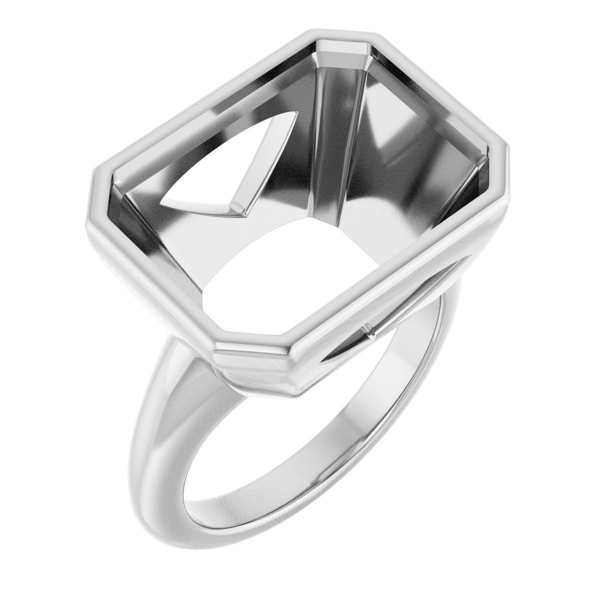 Bezel-Set Solitaire Engagement Ring