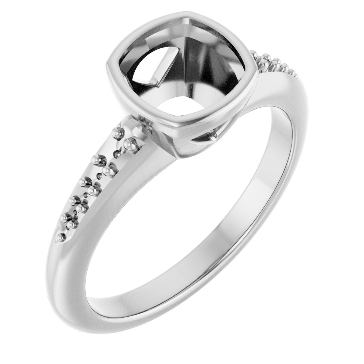 Bezel-Set Solitaire Engagement Ring