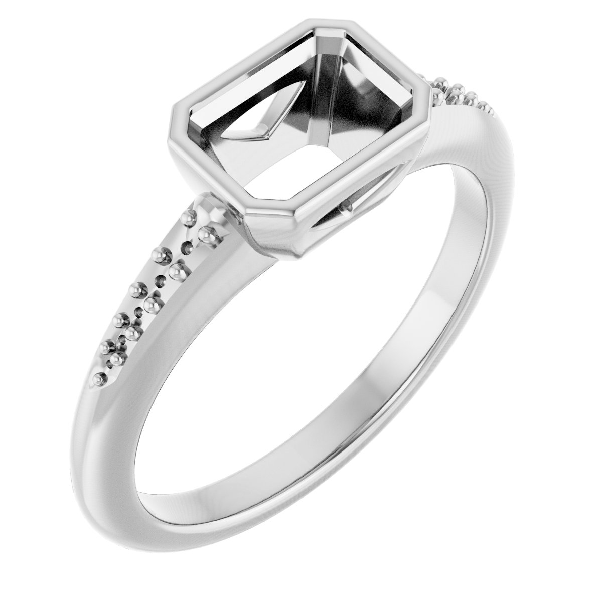 Bezel-Set Solitaire Engagement Ring