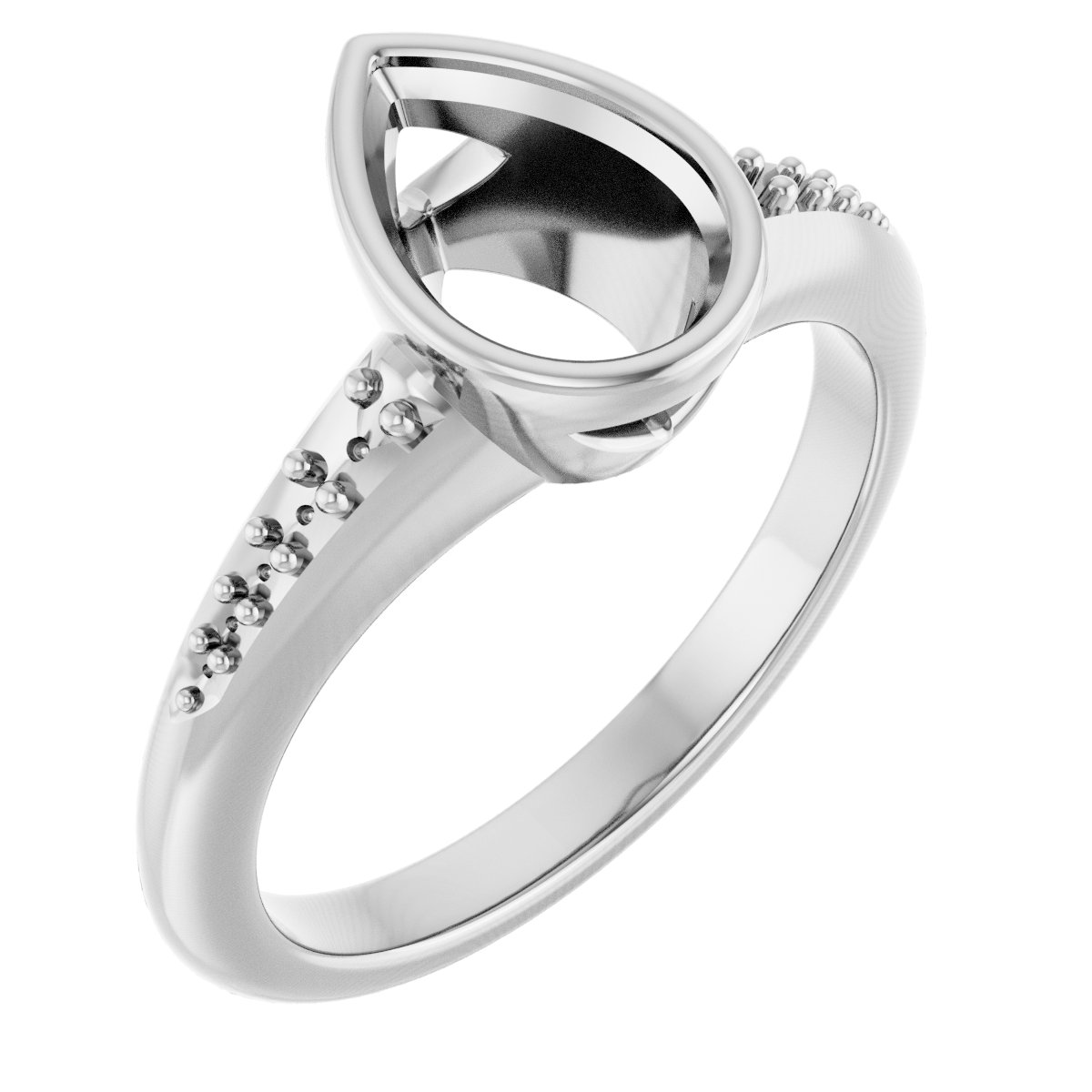 Bezel-Set Solitaire Engagement Ring