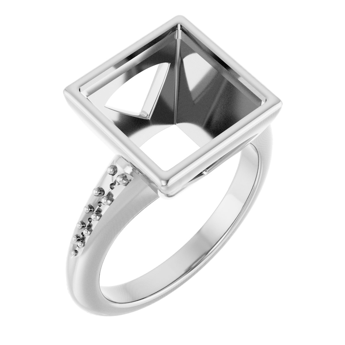 Bezel-Set Solitaire Engagement Ring