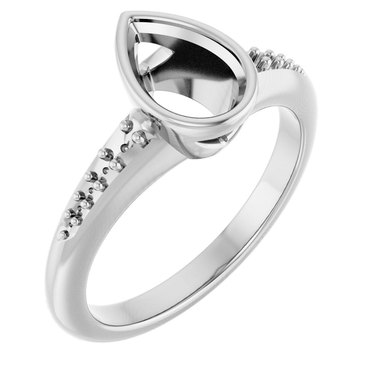 Bezel-Set Solitaire Engagement Ring