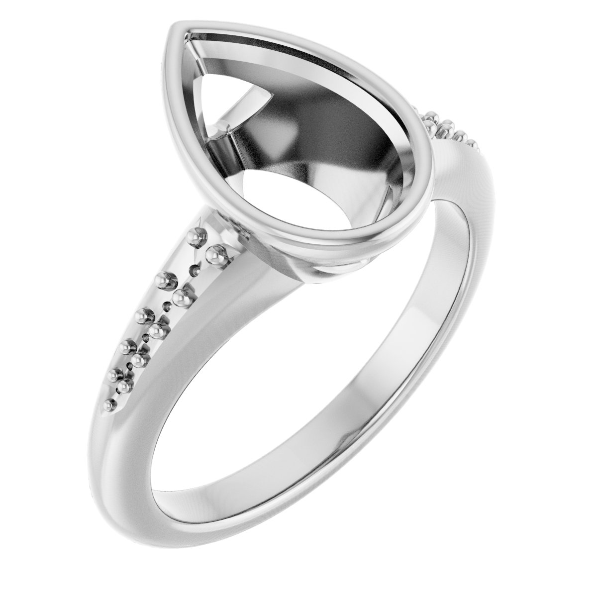 Bezel-Set Solitaire Engagement Ring