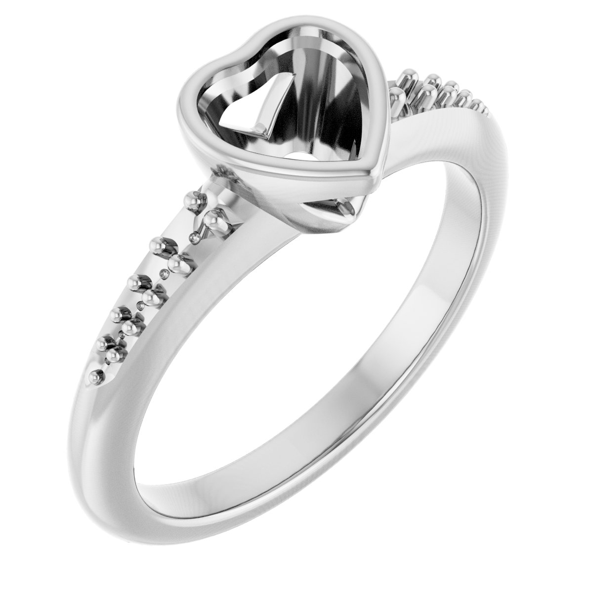 Bezel-Set Solitaire Engagement Ring