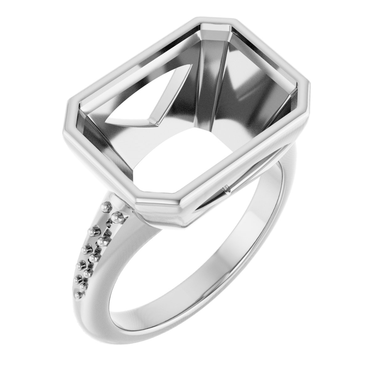 Bezel-Set Solitaire Engagement Ring