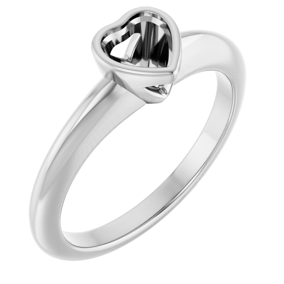 Bezel-Set Solitaire Engagement Ring