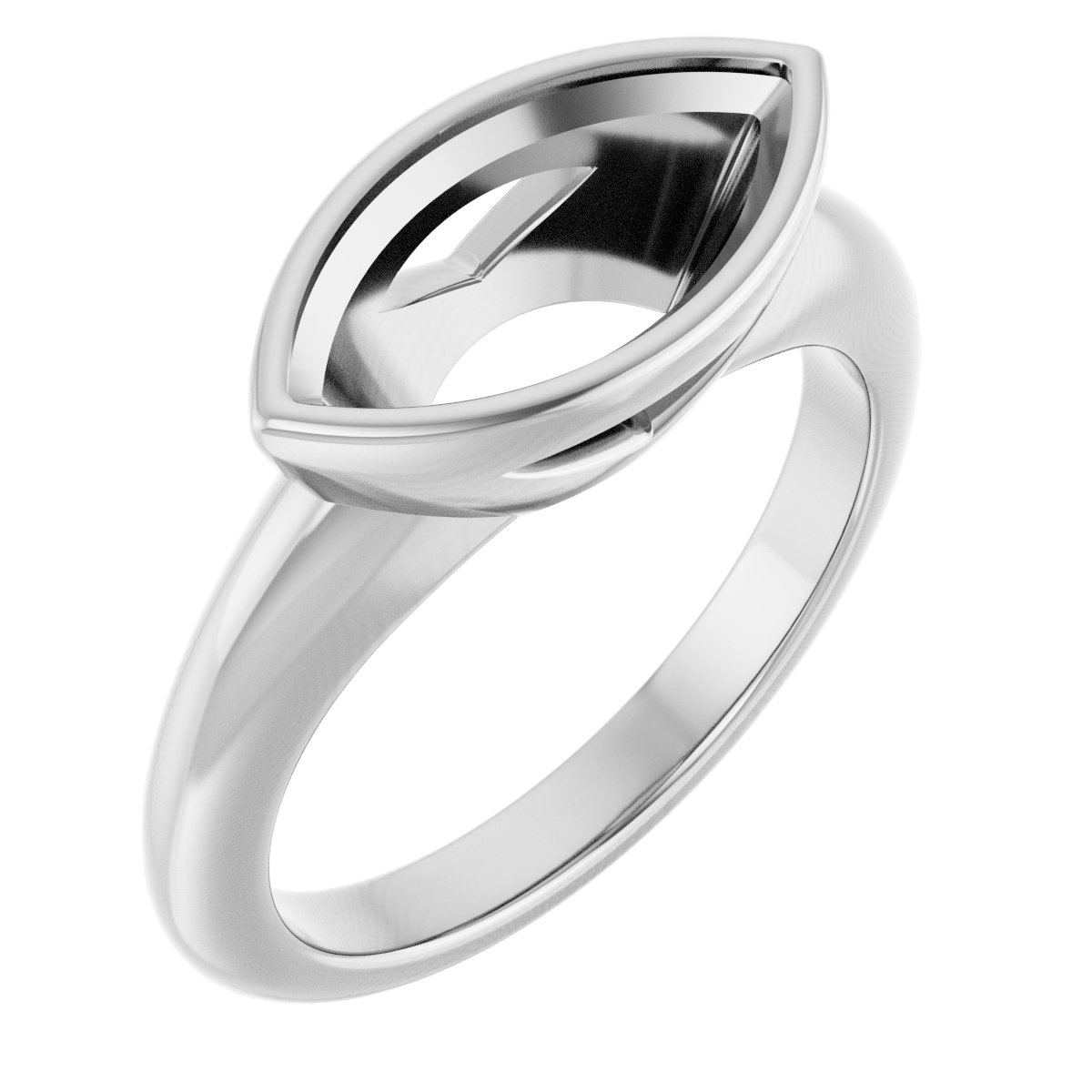 Bezel-Set Solitaire Engagement Ring