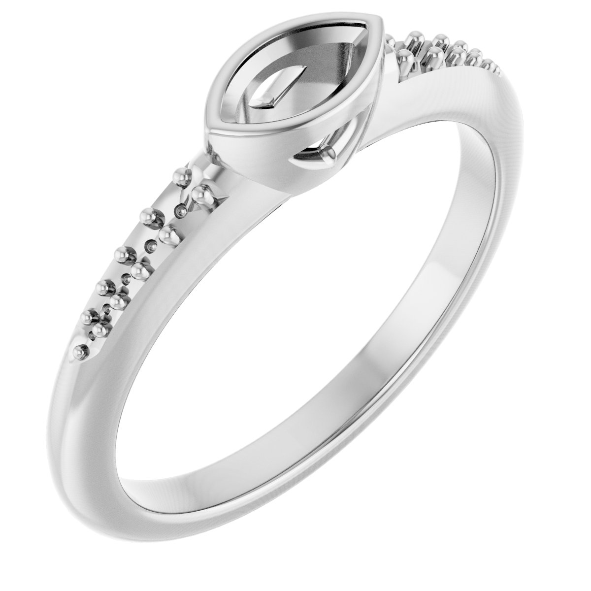 Bezel-Set Solitaire Engagement Ring