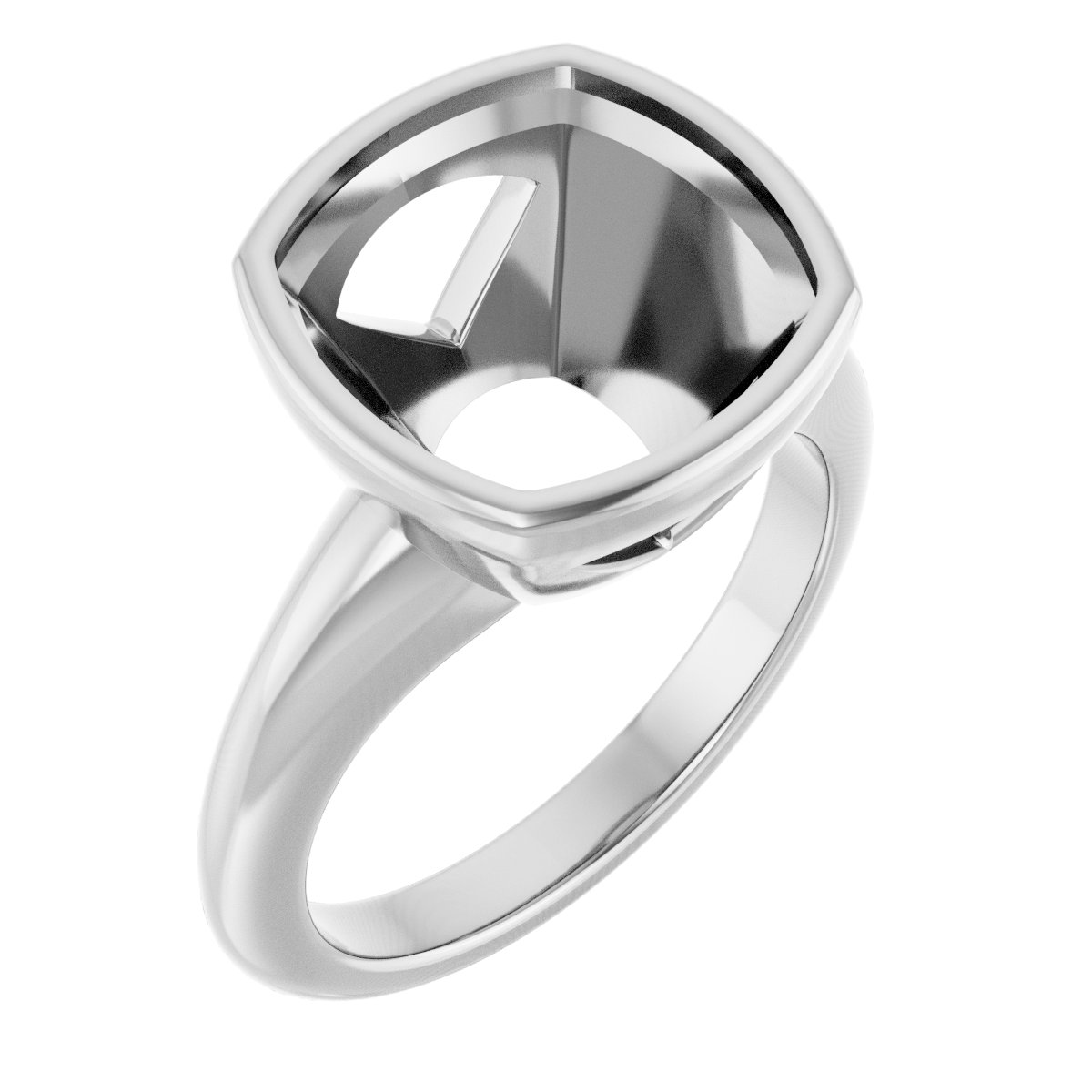Bezel-Set Solitaire Engagement Ring