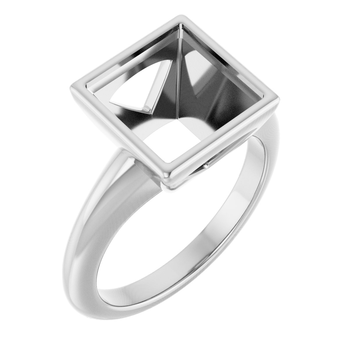 Bezel-Set Solitaire Engagement Ring