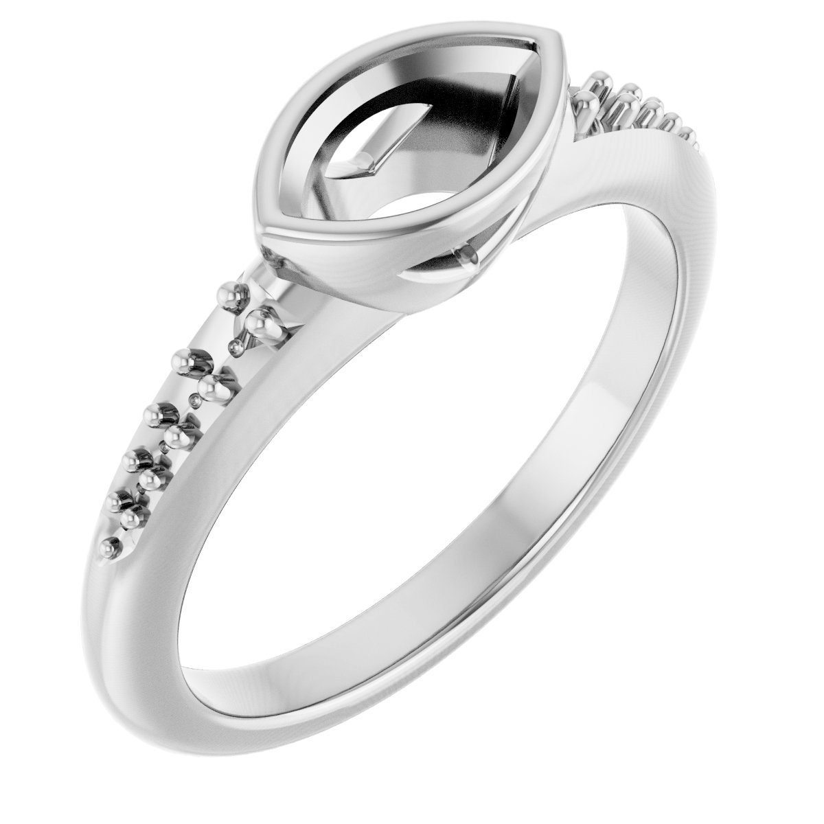 Bezel-Set Solitaire Engagement Ring