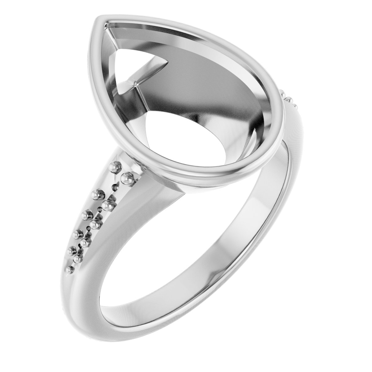 Bezel-Set Solitaire Engagement Ring