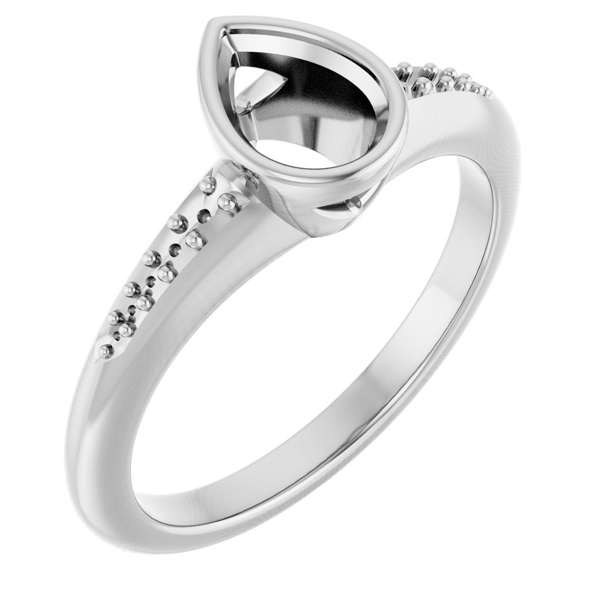 Bezel-Set Solitaire Engagement Ring