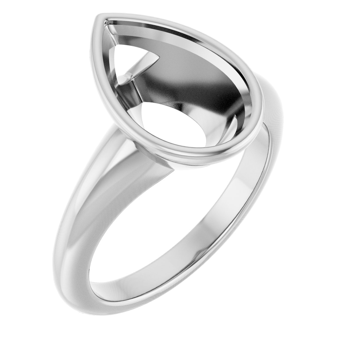 Bezel-Set Solitaire Engagement Ring