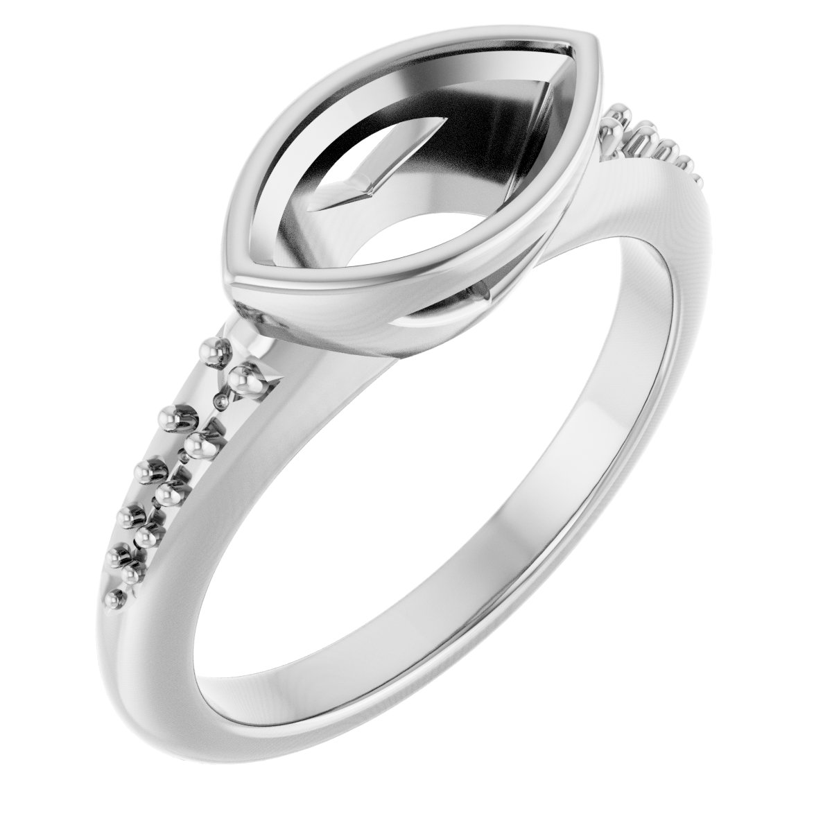 Bezel-Set Solitaire Engagement Ring