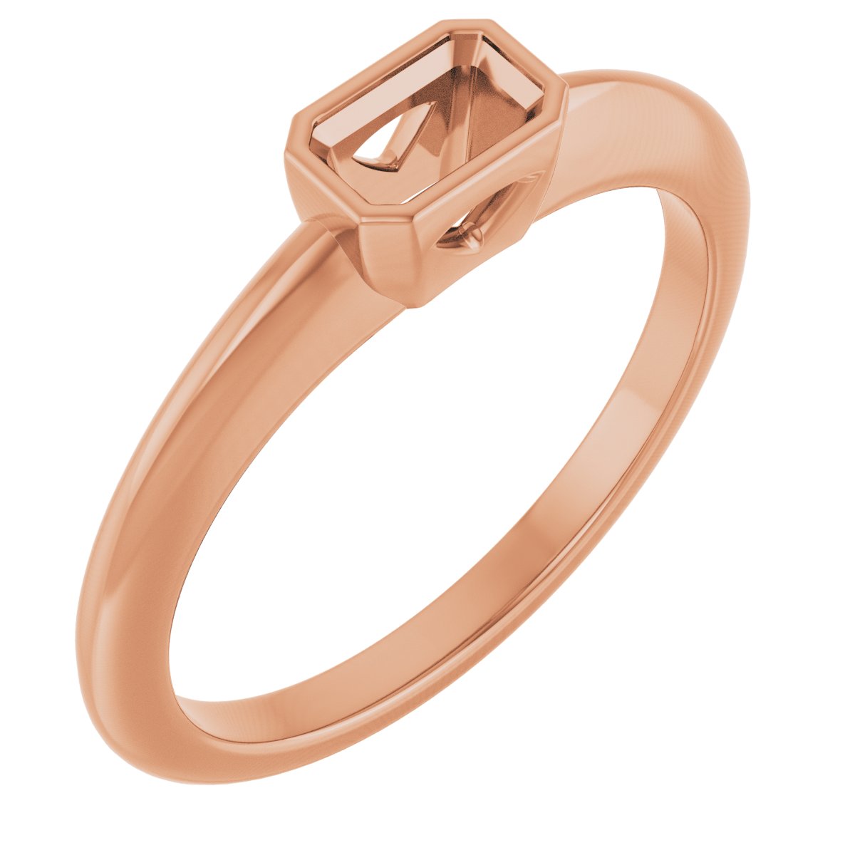 Bezel-Set Solitaire Engagement Ring