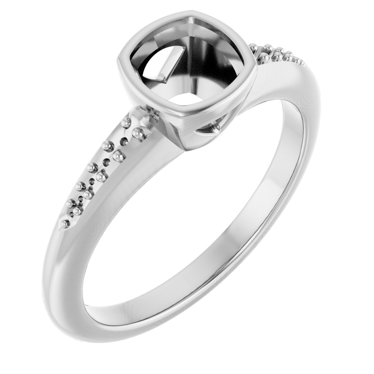 Bezel-Set Solitaire Engagement Ring