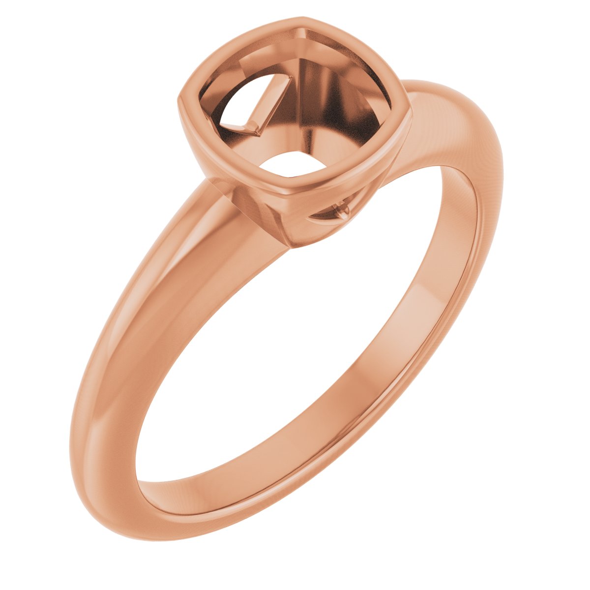 Bezel-Set Solitaire Engagement Ring