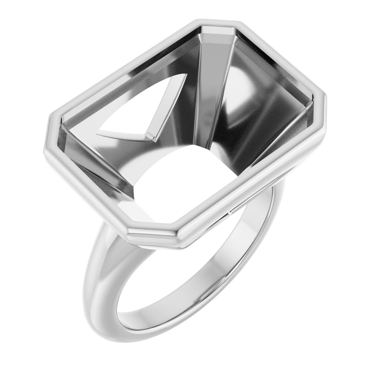 Bezel-Set Solitaire Engagement Ring
