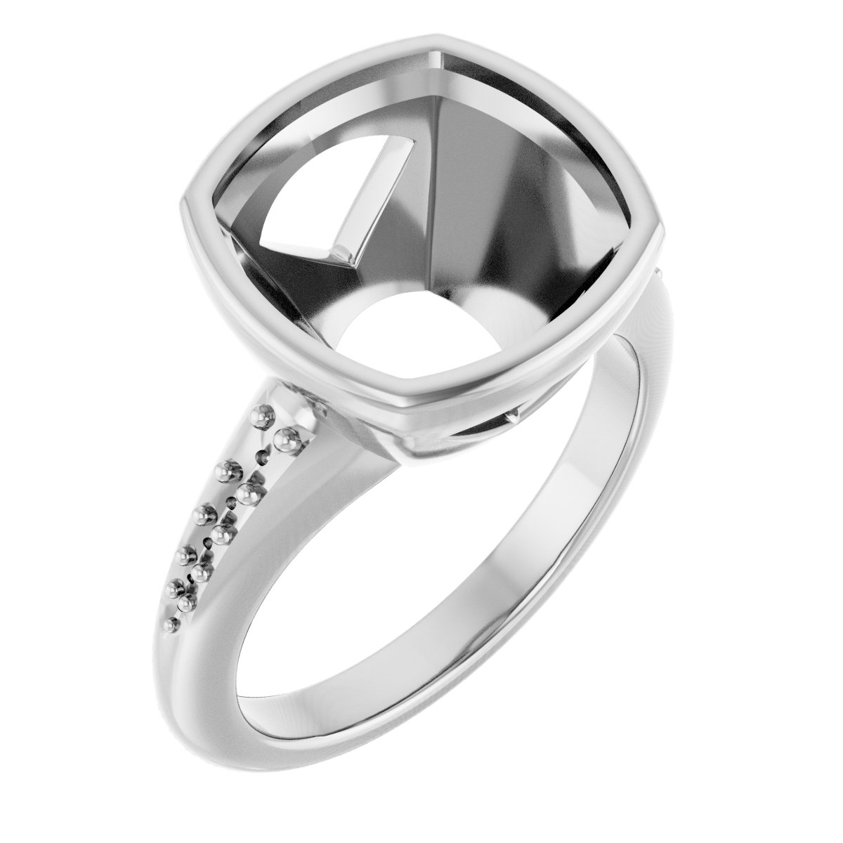 Bezel-Set Solitaire Engagement Ring