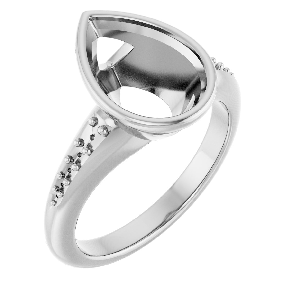 Bezel-Set Solitaire Engagement Ring
