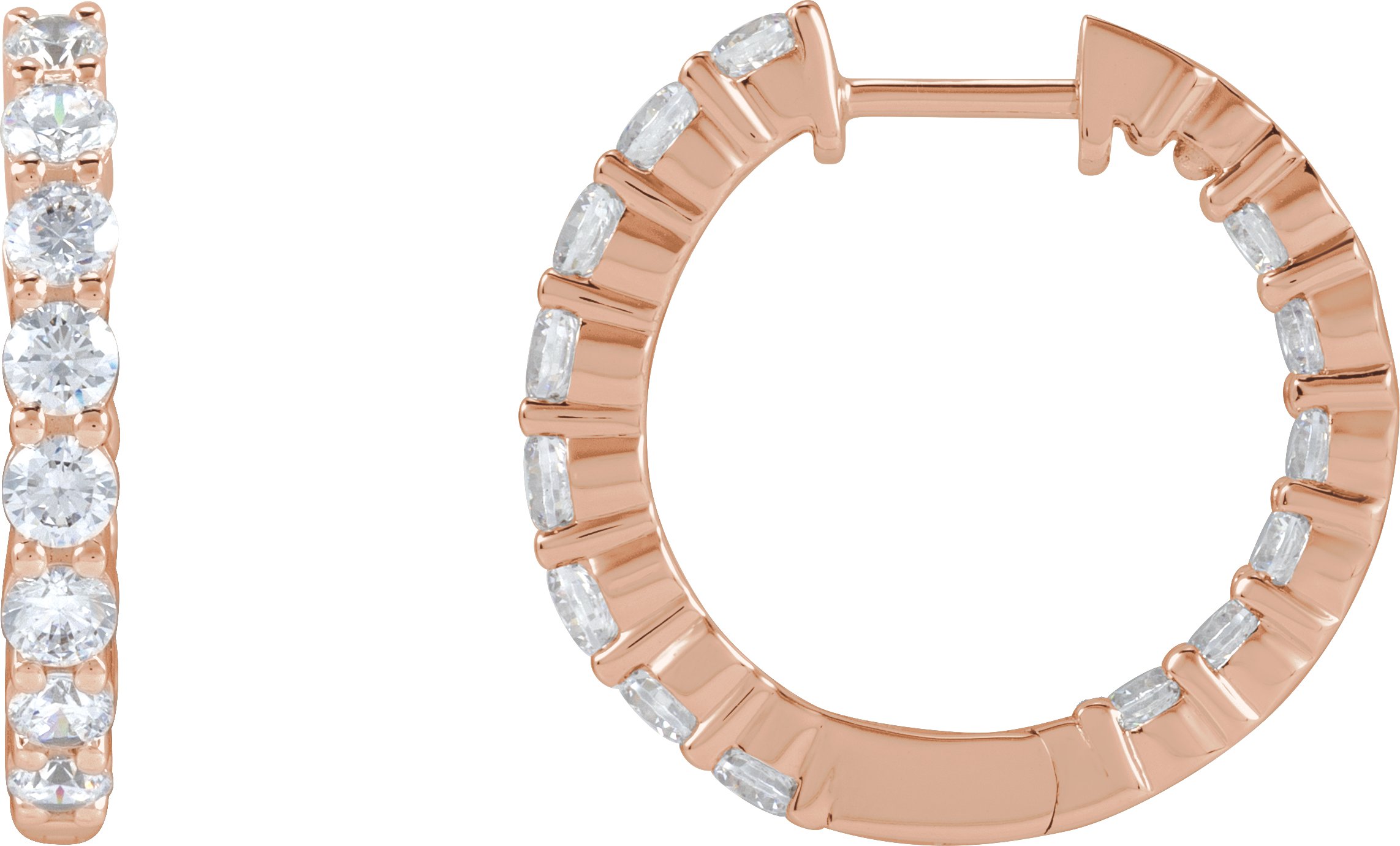 Inside-Outside Hoop Earrings