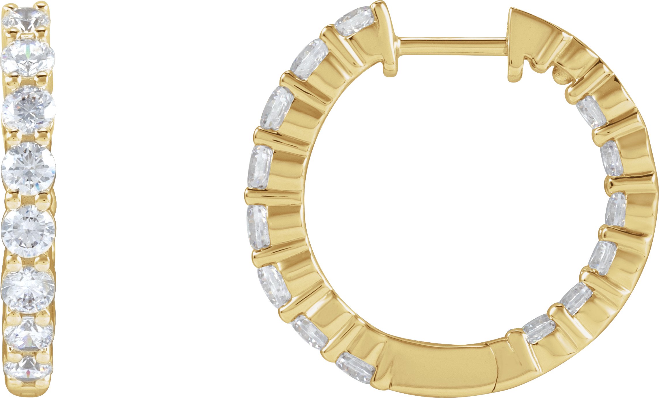 Inside-Outside Hoop Earrings