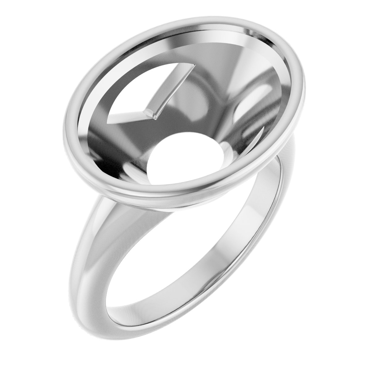 Bezel-Set Solitaire Engagement Ring